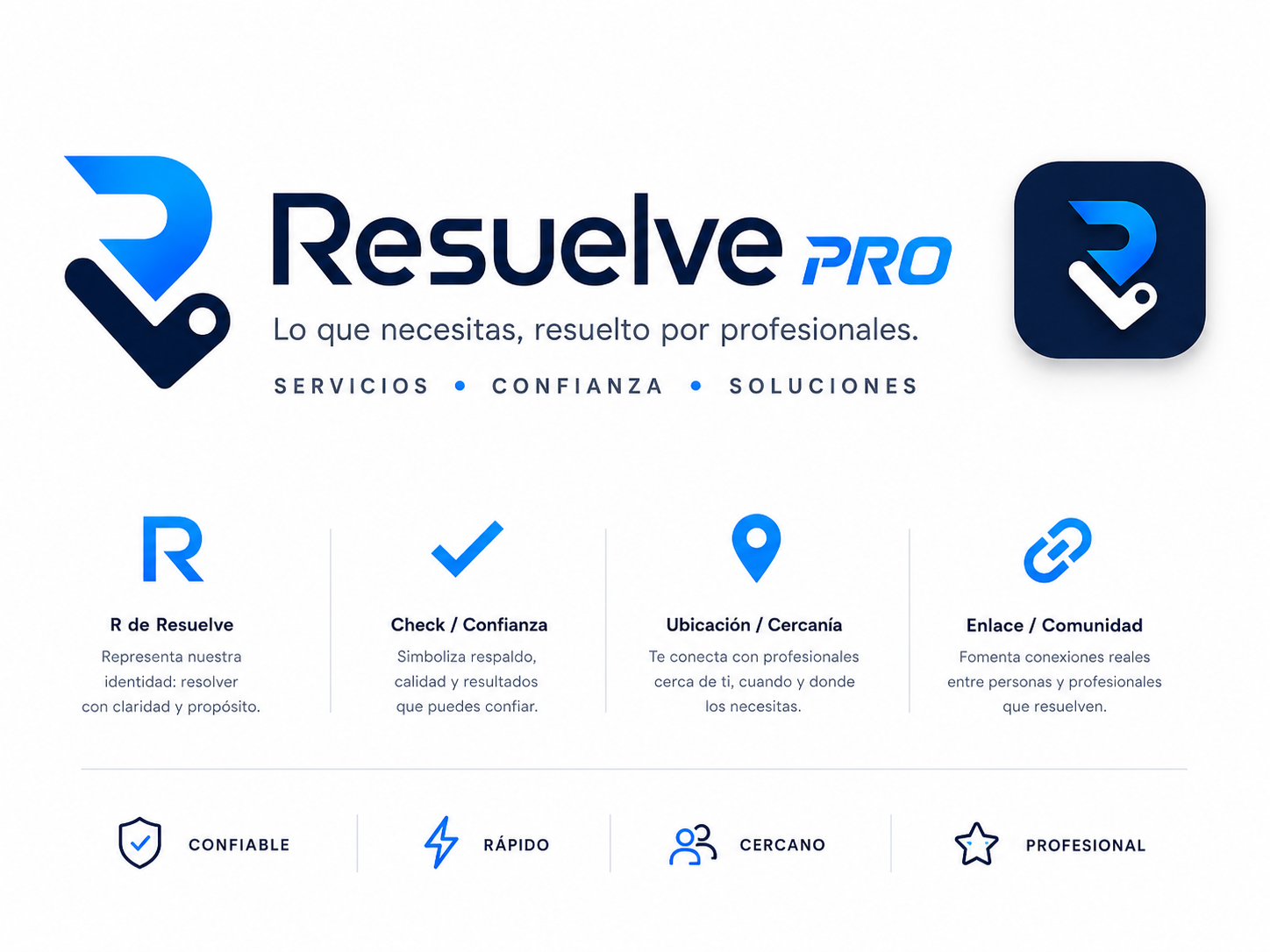 Identidad visual Resuelve PRO